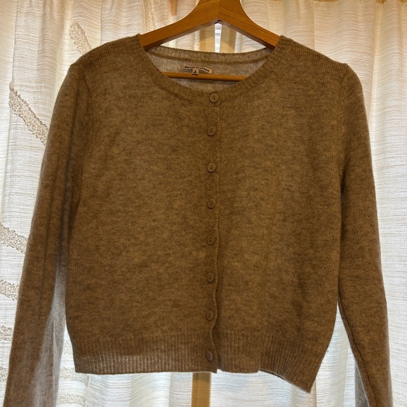 Reformation Clara Cashmere Crew Cardigan - Picture 2 of 7